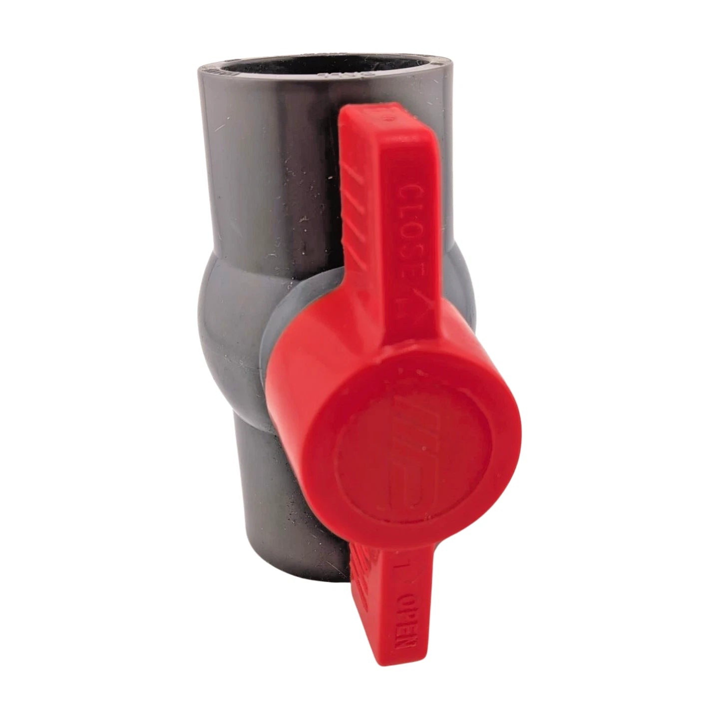 40mm Grey PVC Ball Valve, Slip Connection Pipe Isolation Valve for Water Supply