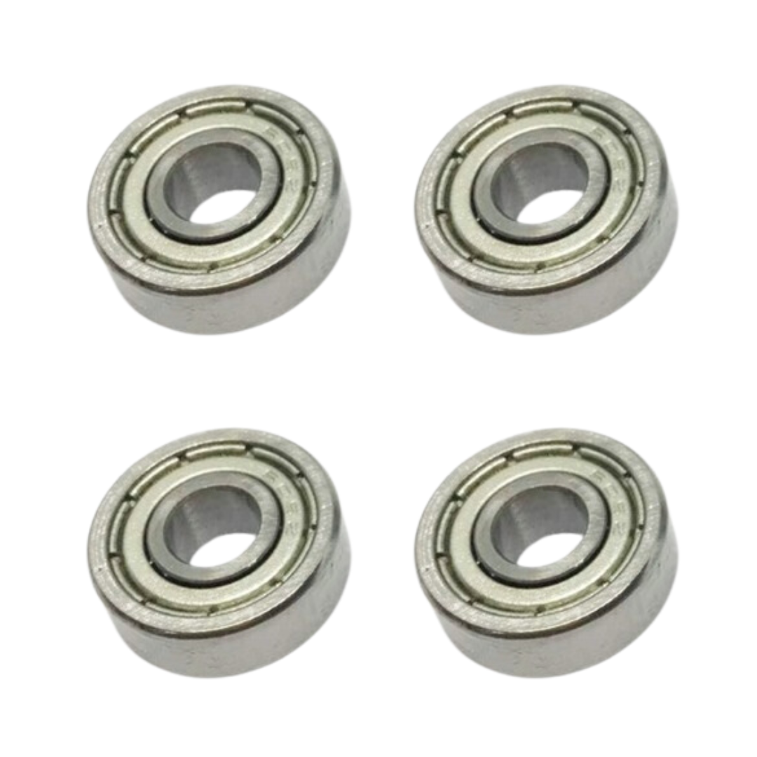 4 Pack of 605ZZ Deep Groove Ball Bearings Double Shielded 5mm x 14mm x 5mm 80015