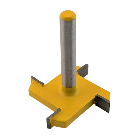 4-Wing 40mm Planing Spoilboard Surfacing Router Bit 1/4" Shank, 1/4" Cut Depth