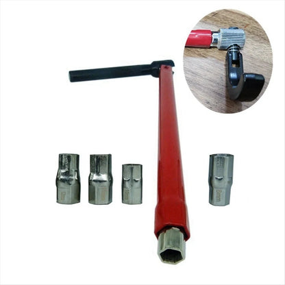 Adjustable Tap Spanner Set with 5pcs 8–12mm Box Nuts for Sink Basin Bath Plumber