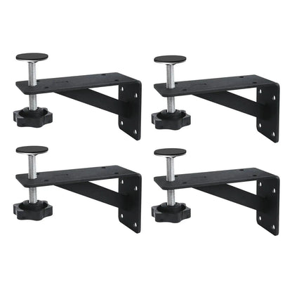 4pcs Heavy Duty Adjustable Undermount Sink Support Brackets Kit with Fixings