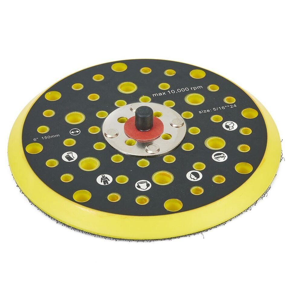 6" 150mm Replacement Polish Sanding Backing Pad 54 Holes for Mirka CEROS DEROS