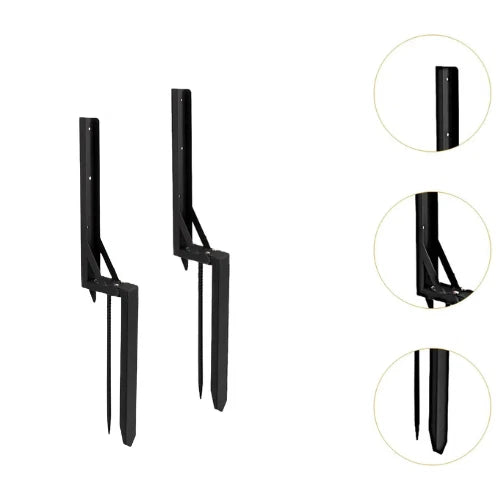2pcs Fence Post Repair Kit Heavy Duty Fixer Anchor Ground Spike Supports