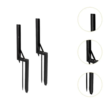 2pcs Fence Post Repair Kit Heavy Duty Fixer Anchor Ground Spike Supports
