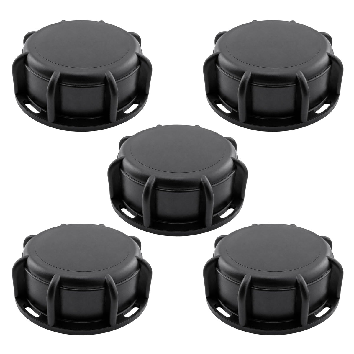 5 pack IBC tank blanking end caps S60X6, 60mm, plastic