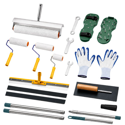Spiked Roller Self Levelling Tools, Epoxy Floor Levelling Paint Construction Rollers, Scraper
