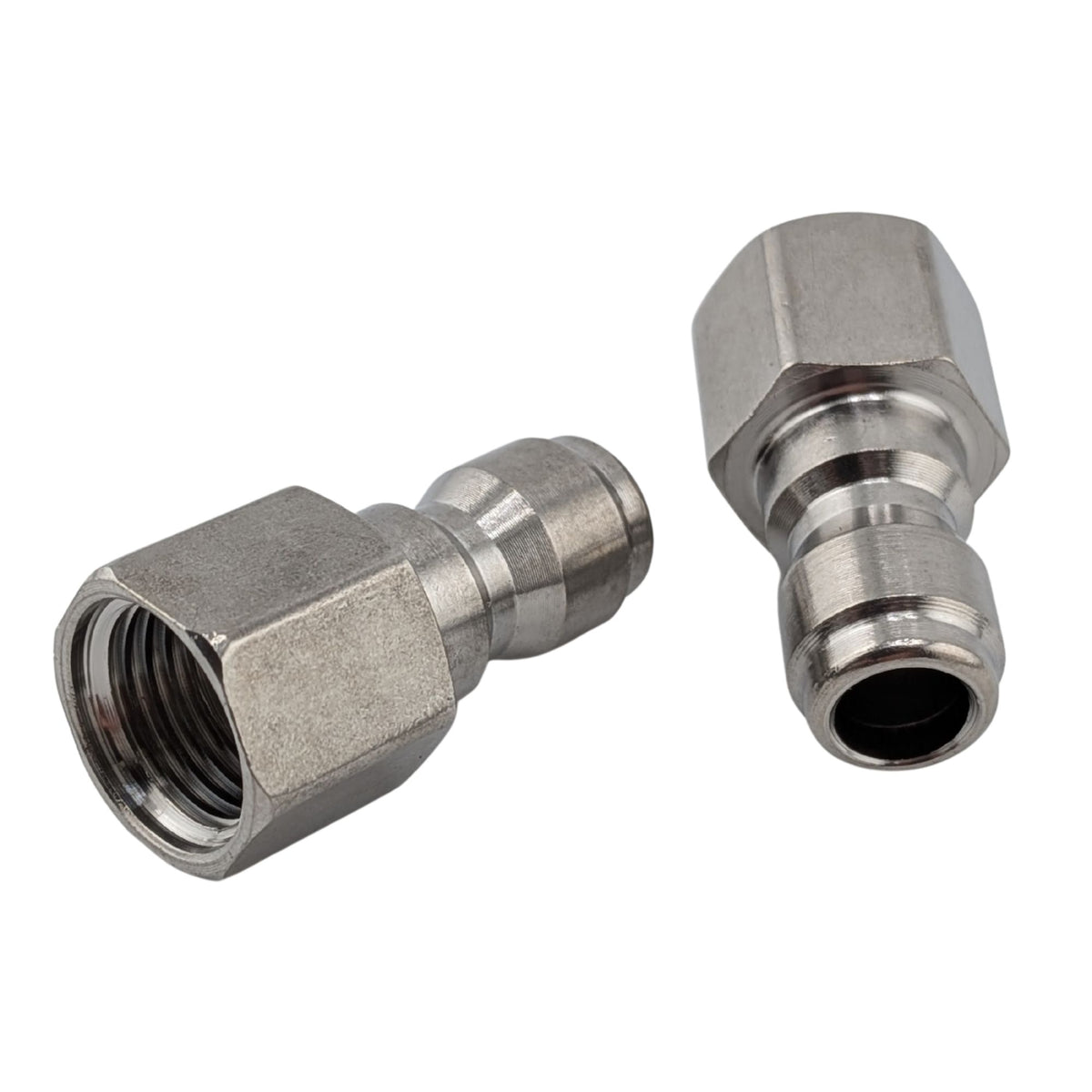 2 pack pressure washer adapter, 1/4 inch female NPT quick connect plug