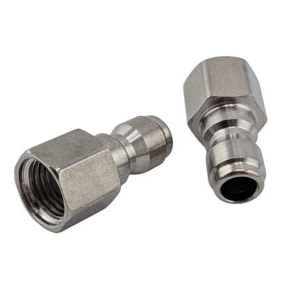 2 pack pressure washer adapter, 1/4 inch female NPT quick connect plug