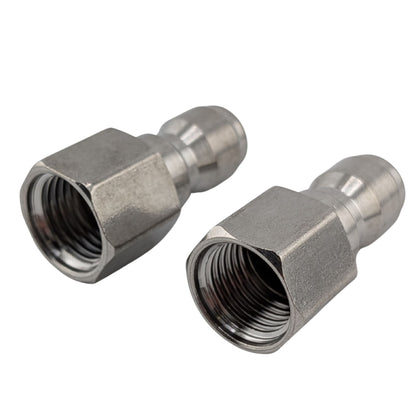 2 pack pressure washer adapter, 1/4 inch female NPT quick connect plug
