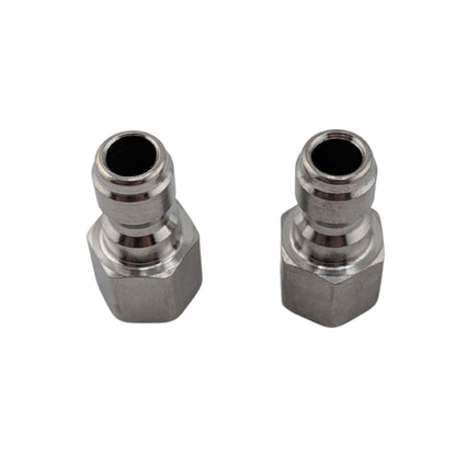 2 pack pressure washer adapter, 1/4 inch female NPT quick connect plug