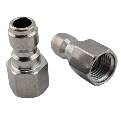 2 pack pressure washer adapter, 1/4 inch female NPT quick connect plug