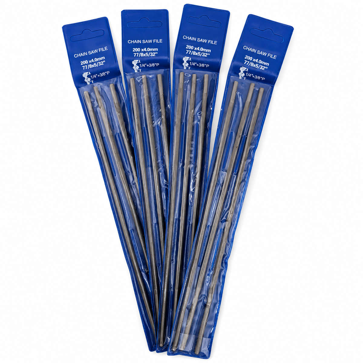 12 pack round chainsaw files for 3/8 pitch 4.0mm chain