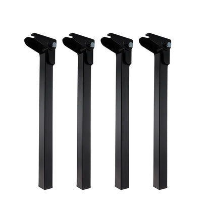 Set of 4 folding metal table legs, 35cm