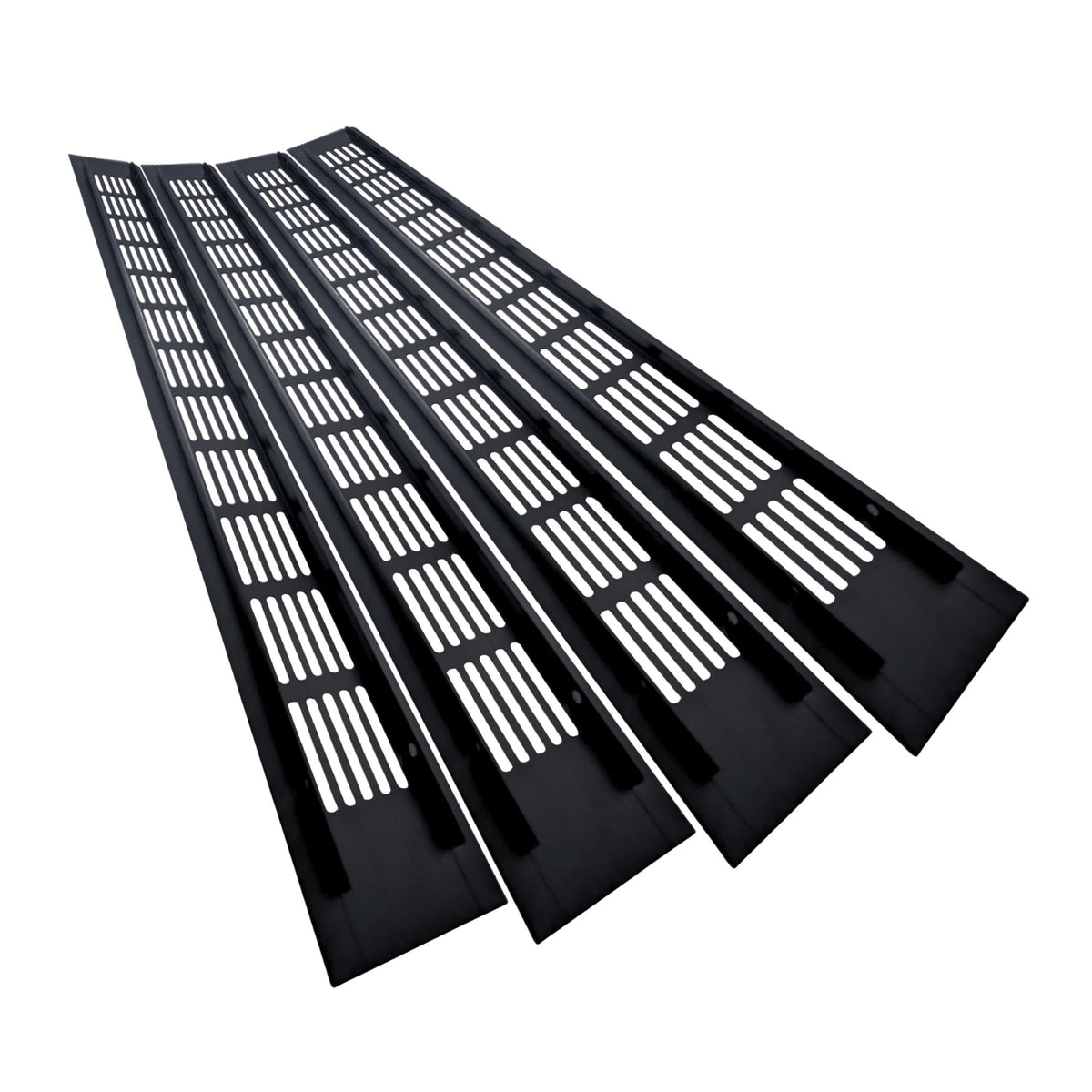 4 pack rectangular aluminium alloy mesh ventilation grilles, 500x50mm