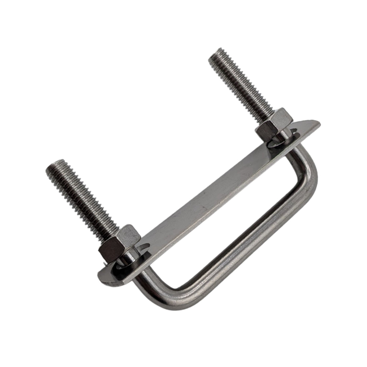 6 pack M8 square U-bolts with nuts and plates, 62mm inner width, 60mm length