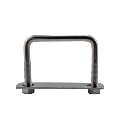6 pack M8 square U-bolts with nuts and plates, 62mm inner width, 60mm length