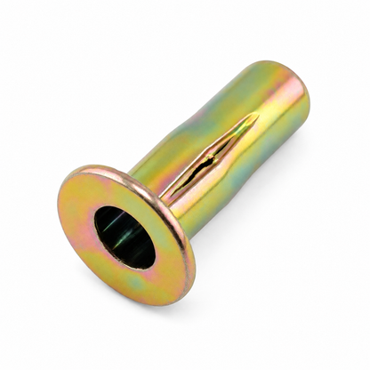 25 pack M6 multi-grip pre-bulbed zinc plated carbon steel rivet nuts