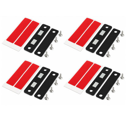 4 pack black ultra thin magnetic cabinet door catches