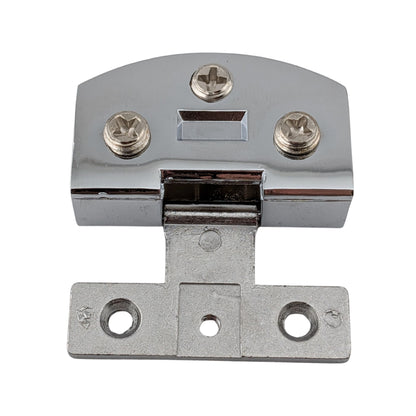 4 adjustable glass door hinge clamps for shower, bathroom and cabinet doors